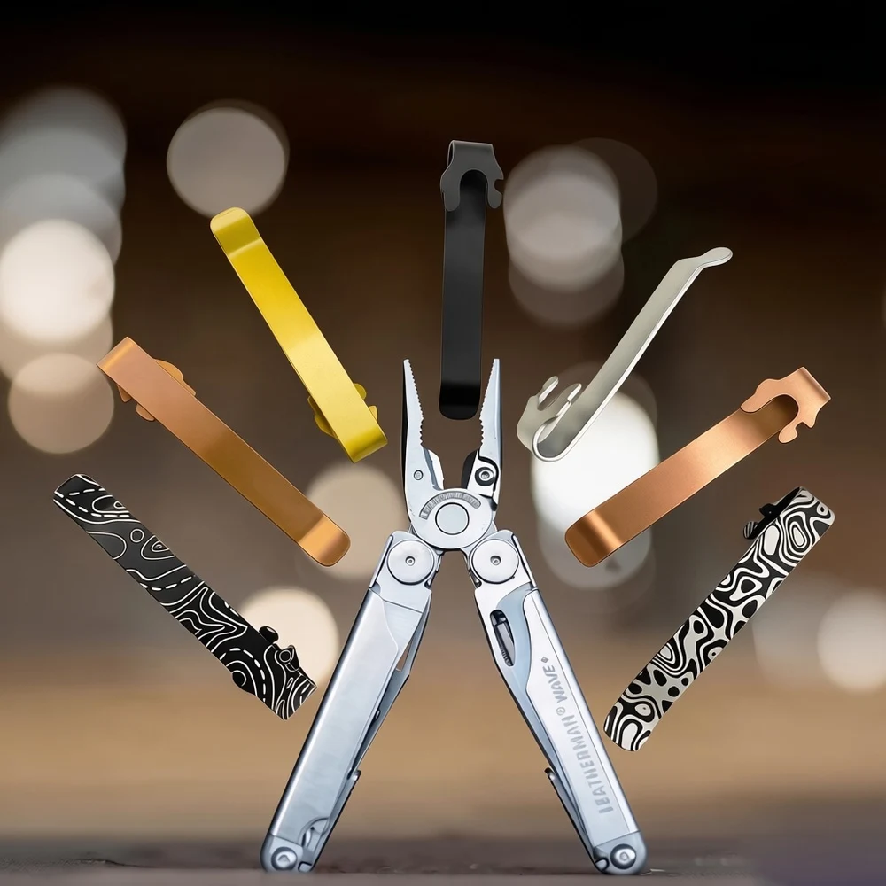 NEW 6 Colors Stainless Steel Material Pocket Clip For Leatherman Multi-function Tool Pliers Wave / Alpha / Charge / Surge / TTI