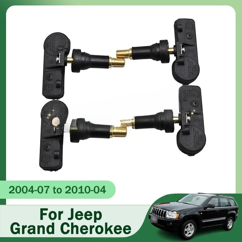 

56029481AB 4pcs 433MHz TPMS Tire Pressure Sensor For Jeep Grand Cherokee Compass Patriot Tire Pressure Monitoring System