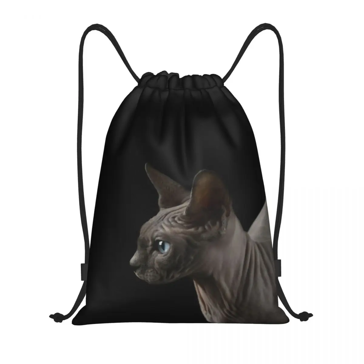 Sphynx Cat Drawstring Bags Men Women Foldable Sports Gym Sackpack Kitten Lover Shopping Backpacks