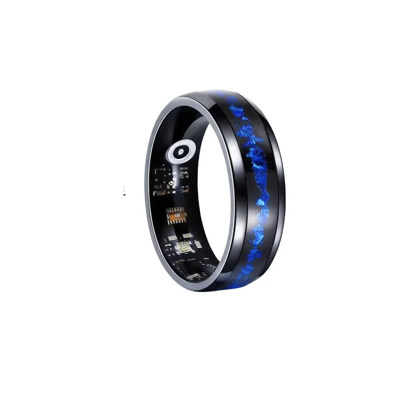 Smart Ring Stainless Steel Sleep Heart Rate Monitor Fitness Tracker Step Counter Waterproof Remote Control Photo Gadget for