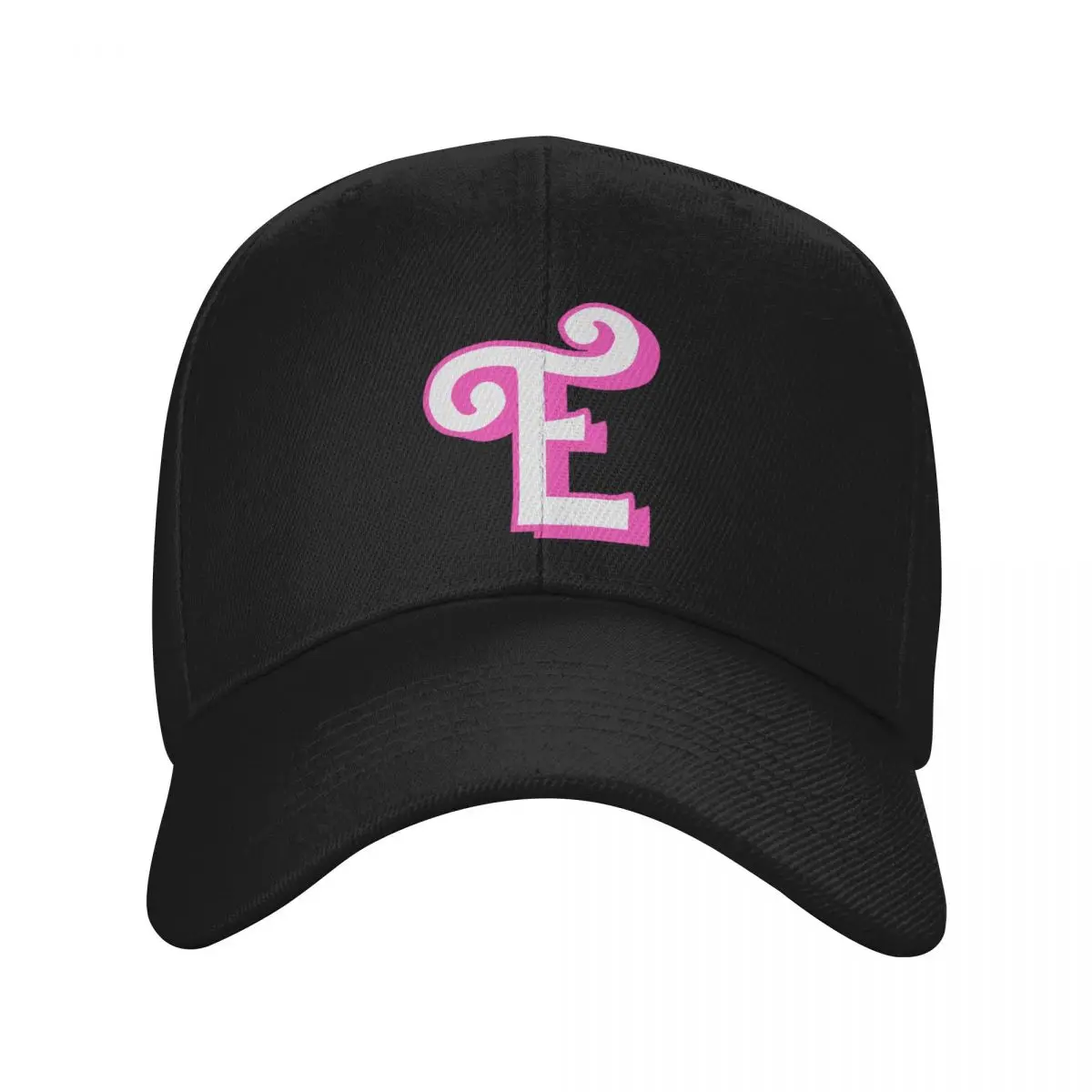 Bubble Pink Letter E - Monogram - Initial - Alphabet Baseball Cap cute Fishing cap Luxury Cap Caps For Men Women's