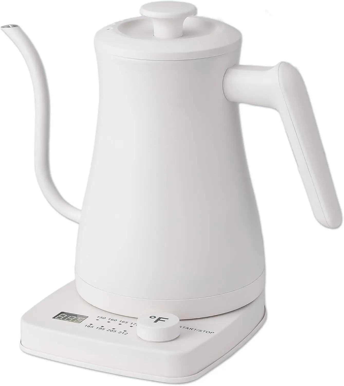 

1.0L 1500W Gooseneck Electric Kettle with Stainless Steel Interior, Rapid-Boil, Auto Shut-Off, Temperature Control