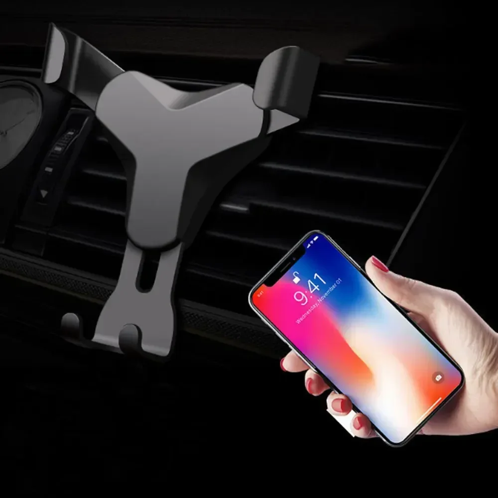 Auto Gravity Phone Holder Parts Car GPS Support Mount Navigation Mobile Stand for IPhone 13 12 11 Pro 8 Samsung Huawei Xiaomi