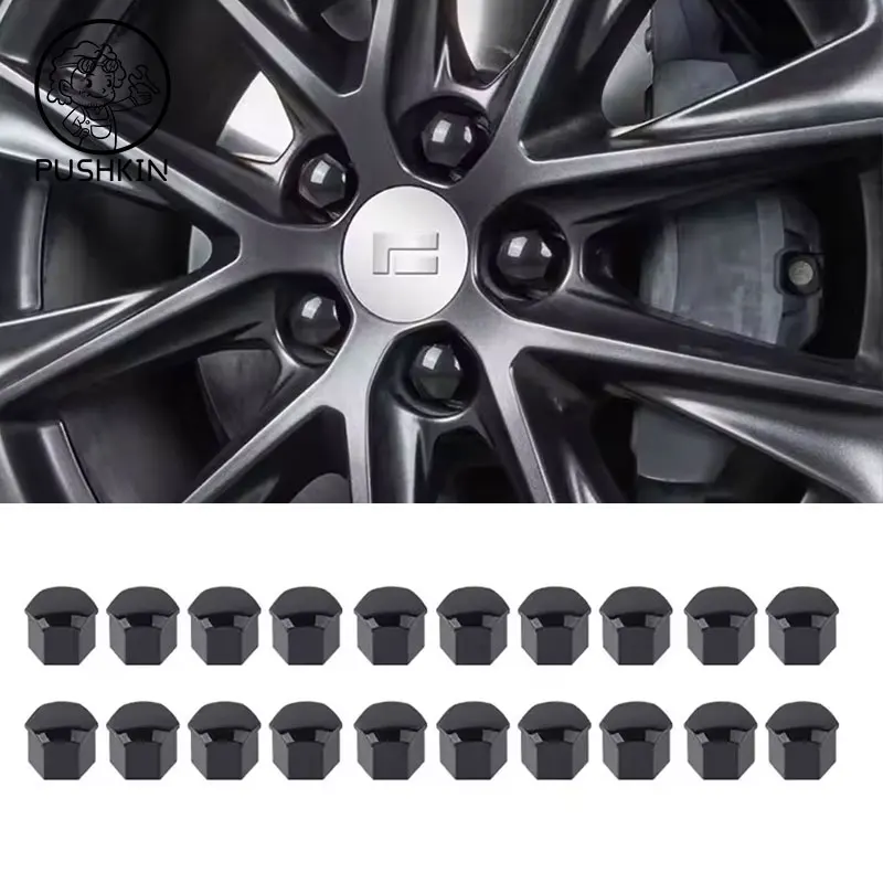 

For BAIC JISHI polestone 01 Rox 01 Tire Screw Cover Wheel Hub Screw Cover Protective Cover Decorative Blackened Screw Roducts