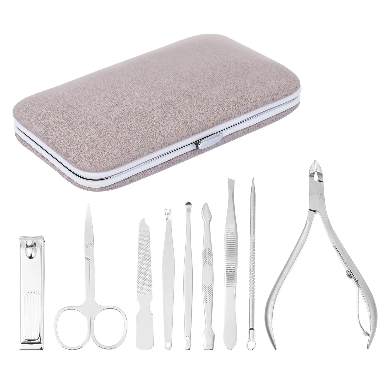 

9Pcs Nail Clipper Set High-Quality Manicure Pedicure Tool Kit for Professional Personal Foot Hand Care Dead Skin Removal