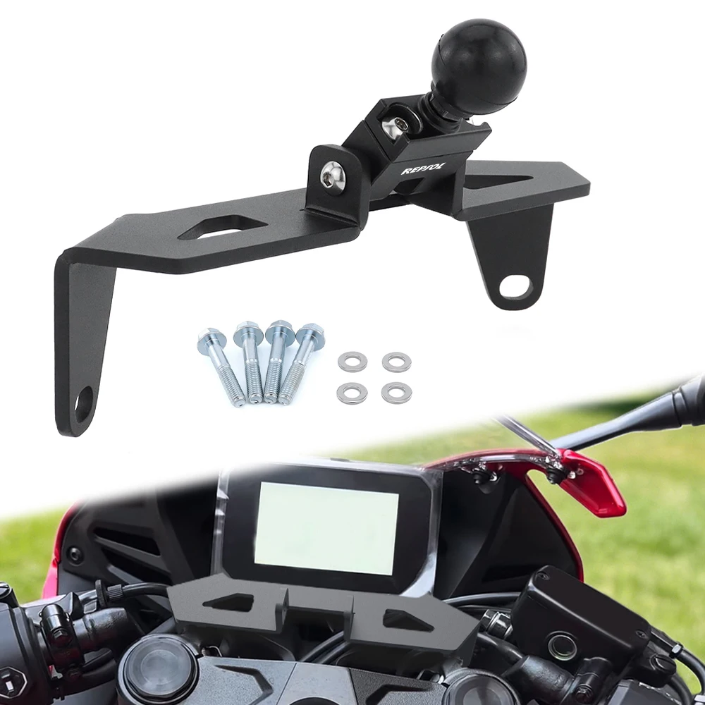 Motorbike GPS Navigation Plate Bracket Mobile Phone Holder Bracket For CBR650R 2019 2020 2021 2022 2023 2024 2025 2026 For Honda