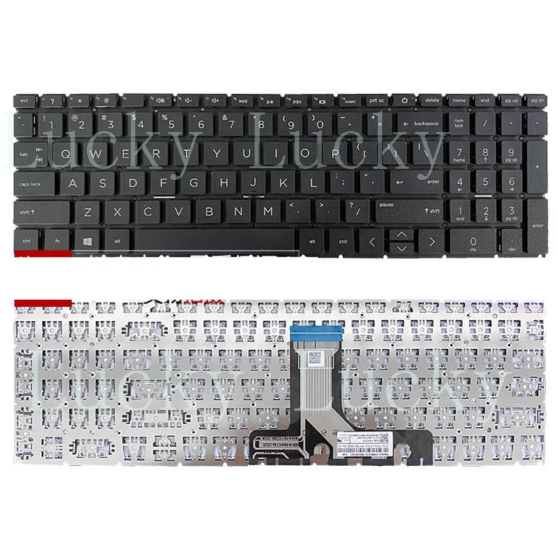 f For HP 15-FC 15-FD Laptop Backlit Keyboard/ Without backlight Black/ Silver