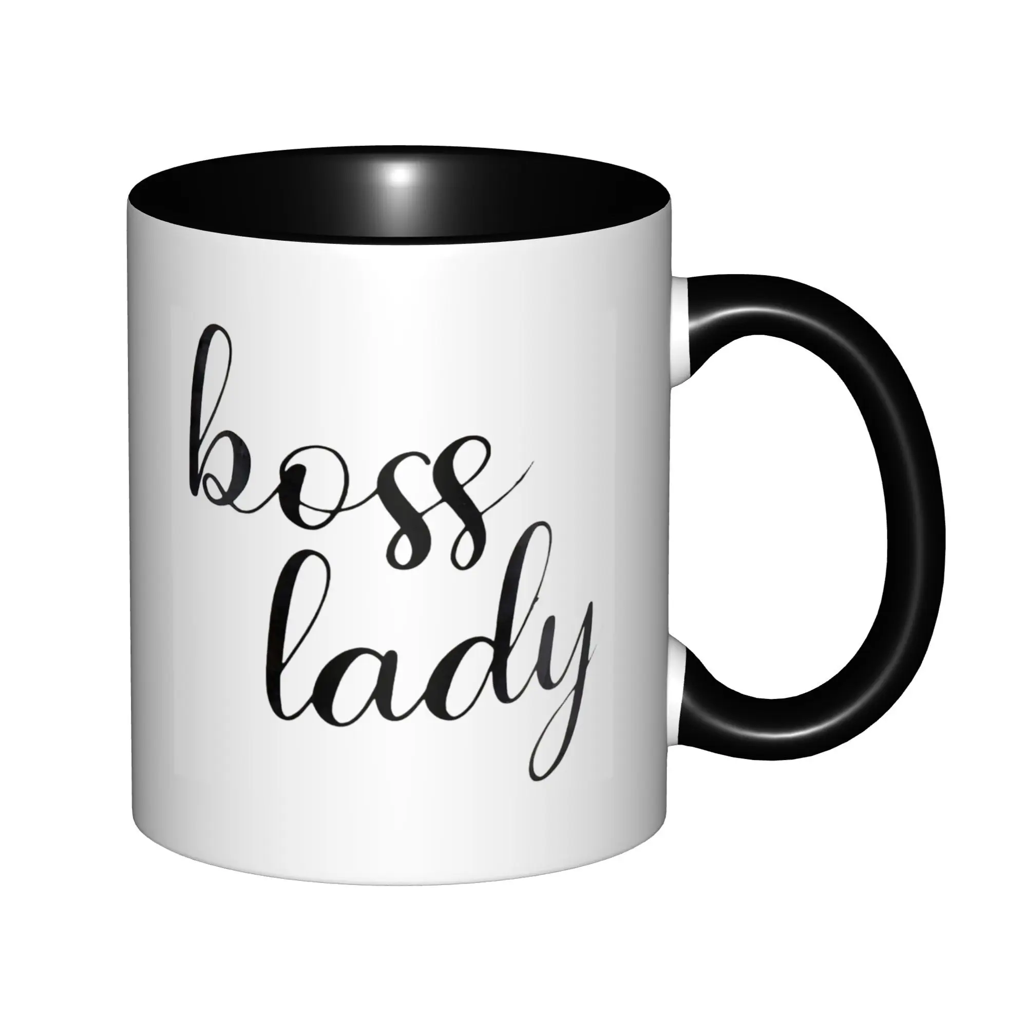 

Boss Lady Gifts for Women Mugs With Black Handle Birthday Coffee Mugs Ceramic Tea Cups 11oz,