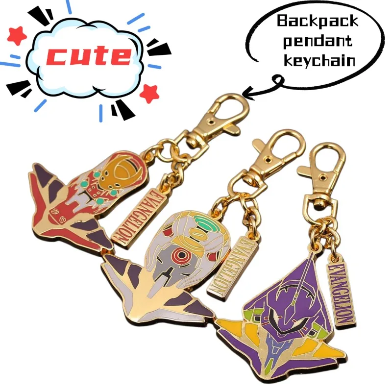 

Anime Cartoon EVA Neon Genesis Evangelion Backpack Pendant Keychain, Creative DIY Personalized Student Keychain Gift Wholesale
