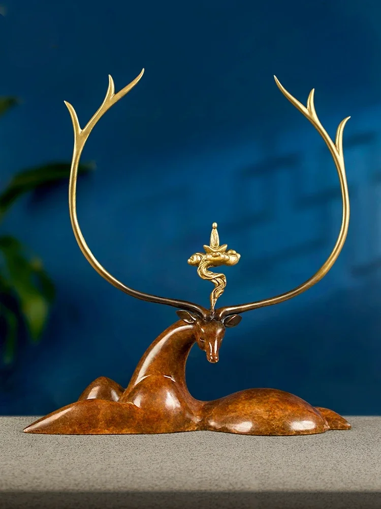 all-copper has your deer ornaments all the way, a pair of handicrafts in the living room, and home decorations.