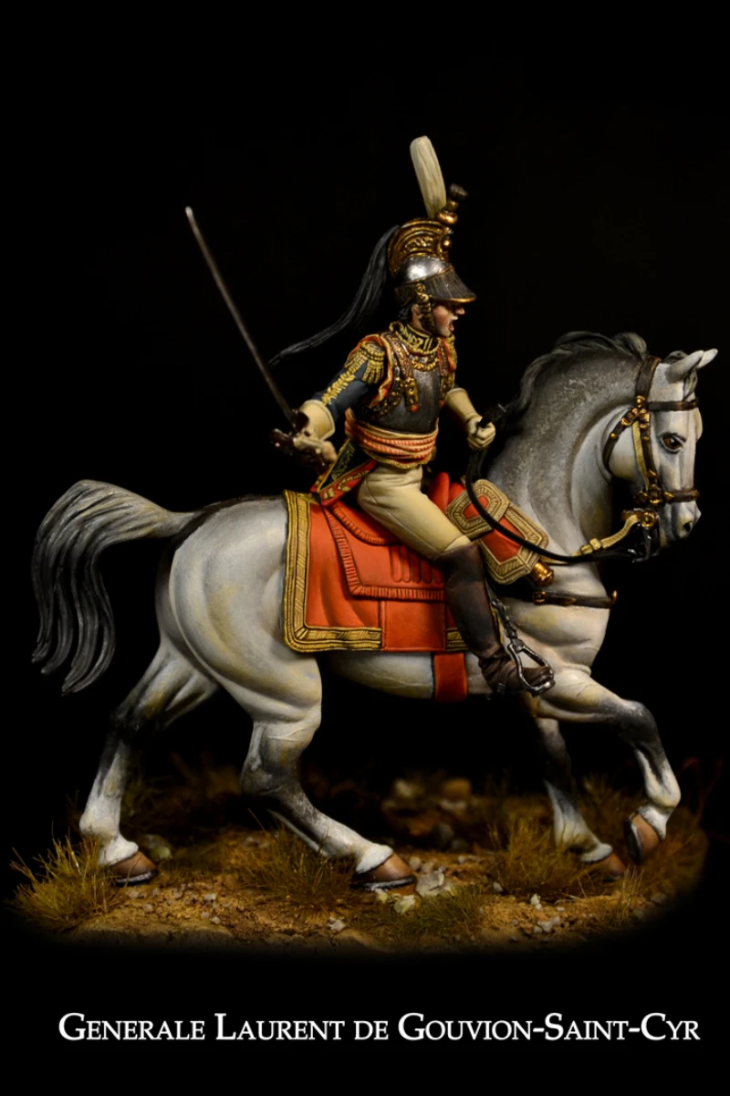 54mm (1:32) Resin Figure Assembled Model Kit History Military Guards Elite Cavalry Unassembled and Unpainted Free Shipping