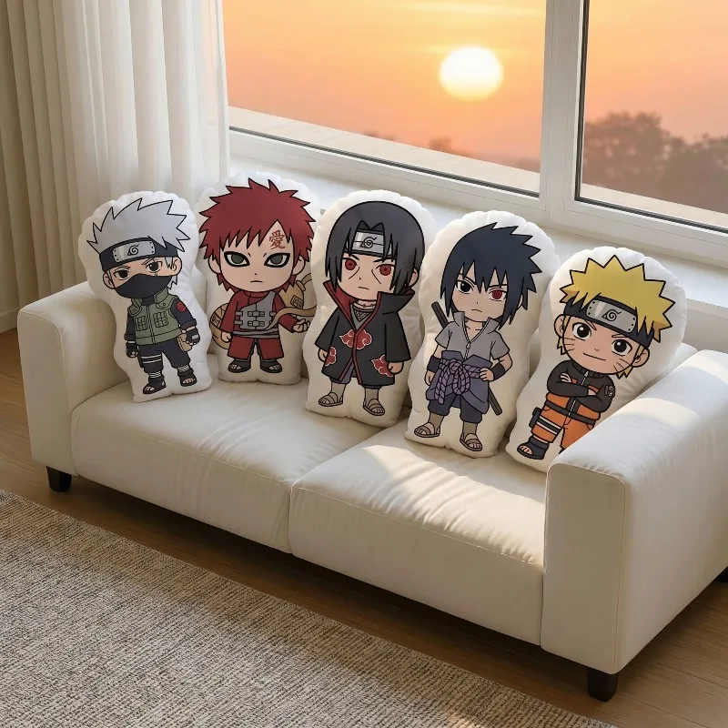 Naruto-Kissenkissen mit den Figuren Uchiha Sasuke und Haruno Sakura, ein niedliches Kissen für Wohnzimmer und Schlafzimmer, als Kopfstütze, Sofakissen oder als Geschenk. – Detail 2
