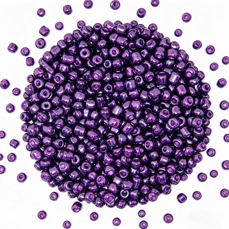 Solid dark purple 2mm 3mm 4mm Glass Beads Czech Seed Beads Small Round Loose DIY Spacer Beads
