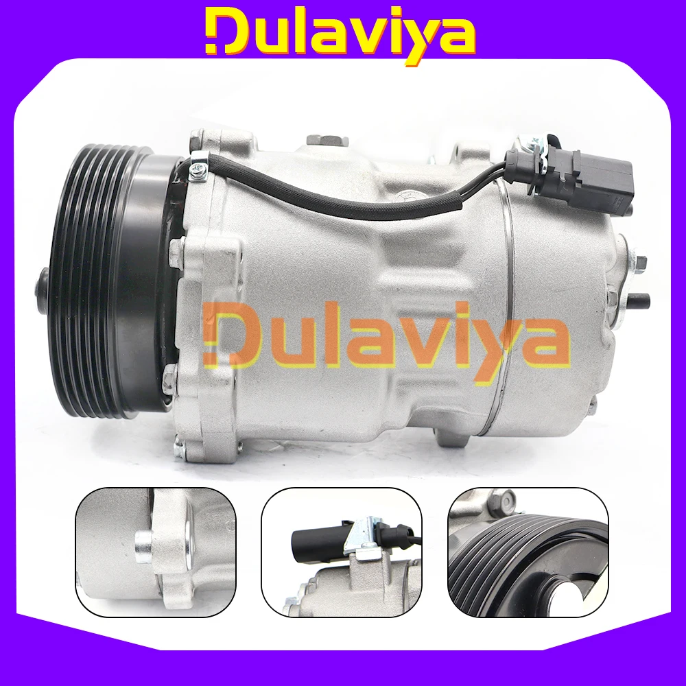 

1J0820803A sd7v16 AC Compressor FOR SEAT LEON / TOLEDO / SKODA OCTAVIA 1996-2010 1J0820803AX 7M3820803A 7M3820803B