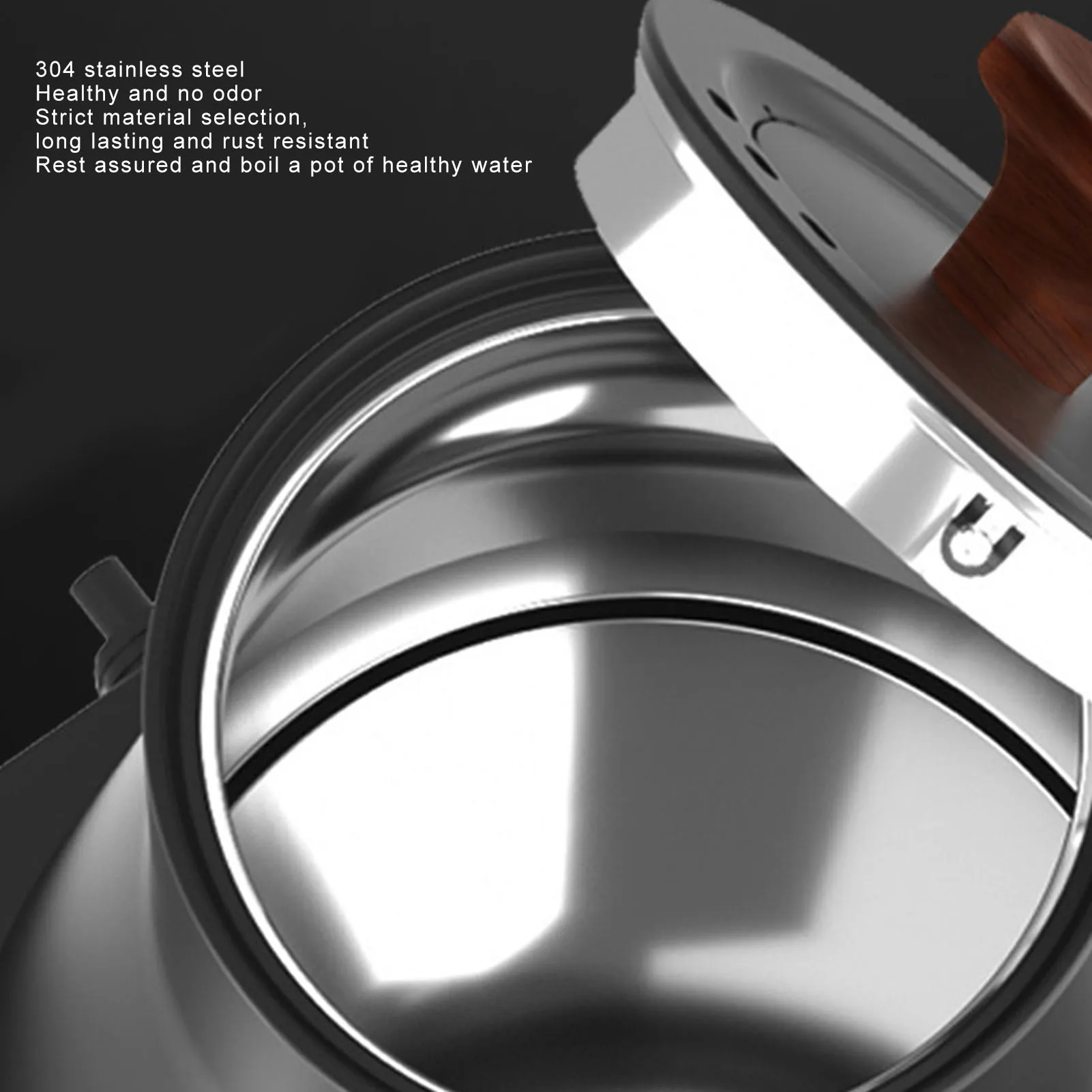 غلاية كهربائية معقوفة 304 من الفولاذ المقاوم للصدأ، إبريق شاي دقيق للتحكم في درجة الحرارة، صب فوق غلاية القهوة مع مؤقت شاشة LCD