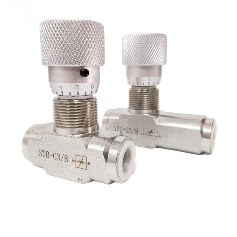 STB G1/4 G3/8 双方向流量制限器油圧バルブ炭素鋼流量制御バルブ（油圧システム用）