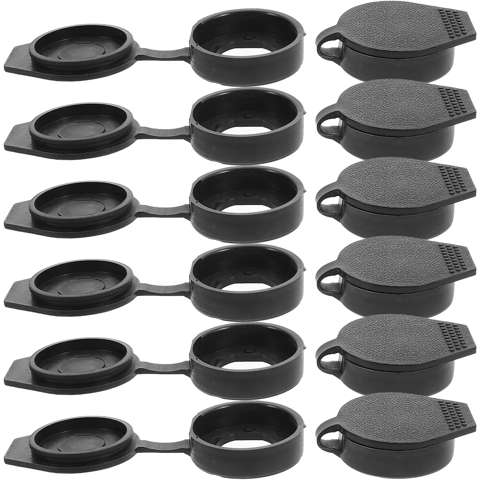 6Pcs Black Waterproof Cover Plastic Hole Cover for Outdoor Distribution Box Switch Cabinet Control Cabinet Cam Lock Rainproof