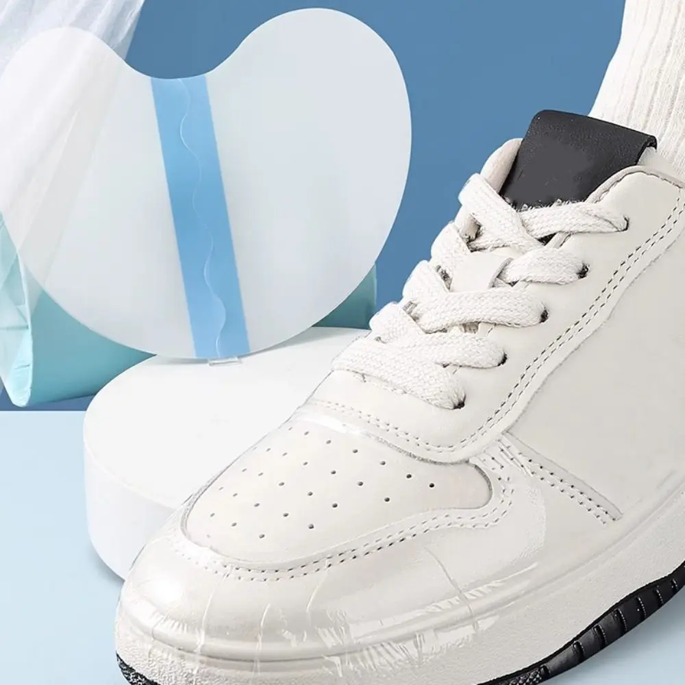 

30Pcs Resist Rain Mud Oil Shoe Toe Rain Stickers Waterproof Dirt Resistant Stain Removal Film Shoe Protective Tape Rainy Days