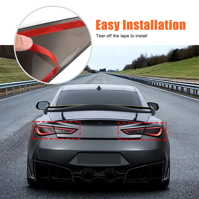 

4Pcs ABS Black For Infiniti Q60 2016+ Car taillight signal light cover decoration sticker car exterior protection accessories