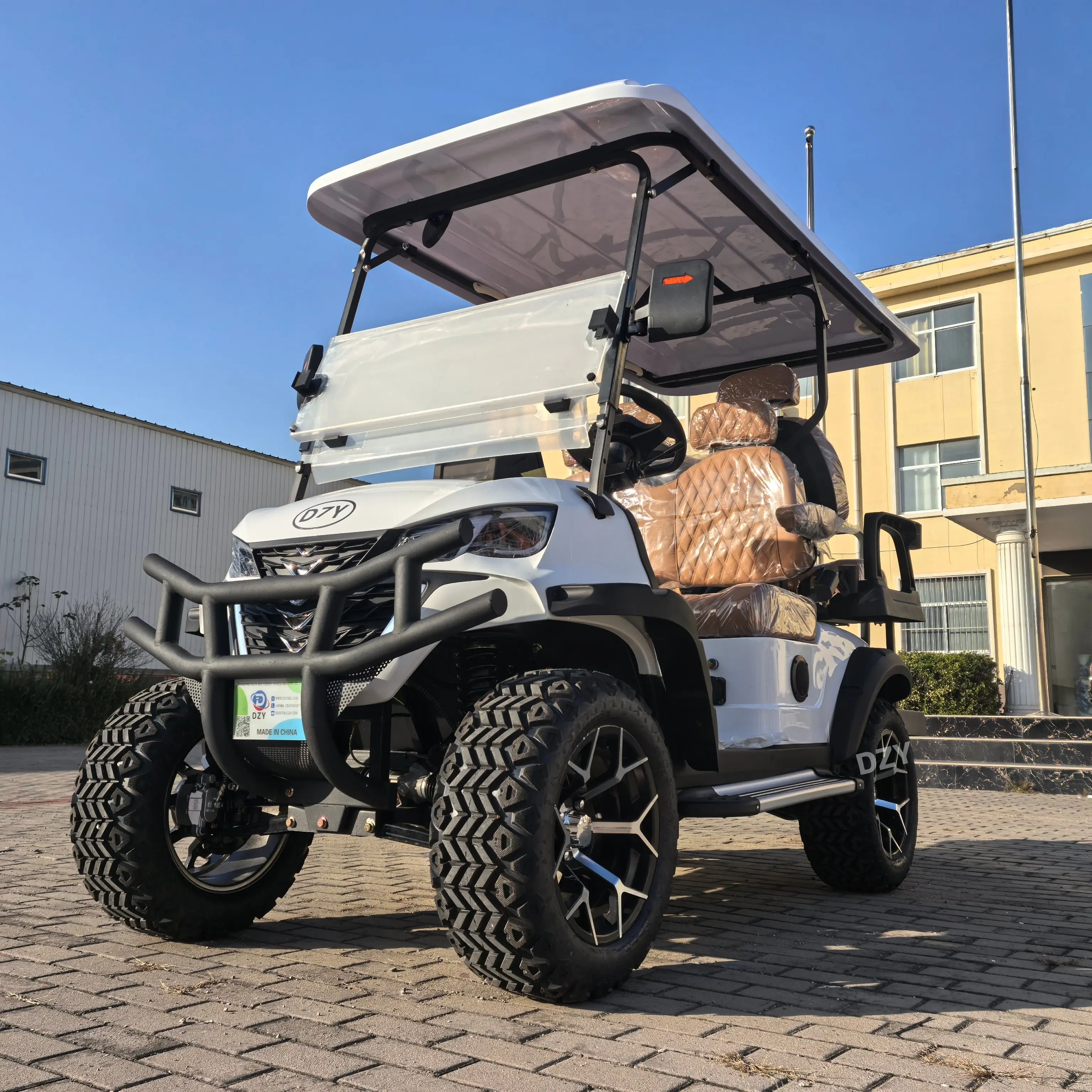 Street legal electric golf carts with 48V lithium/lead-acid batteries for golf course use wholesale of various electric vehicles
