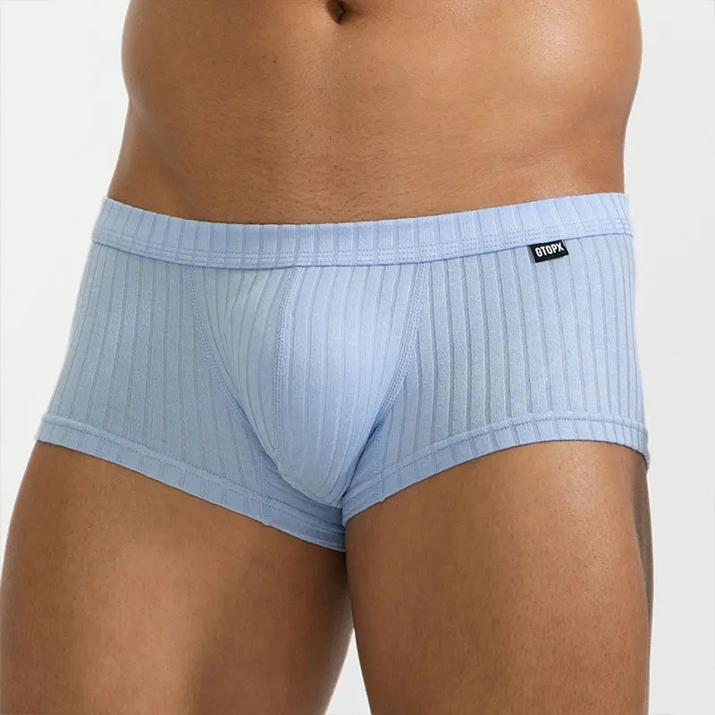 Man Mid-rise Panties Soft Comfortable Men\'s Underwear Breathable Male Boxer Shorts U Bulge Pouch Sexy Underpants Calzoncillos