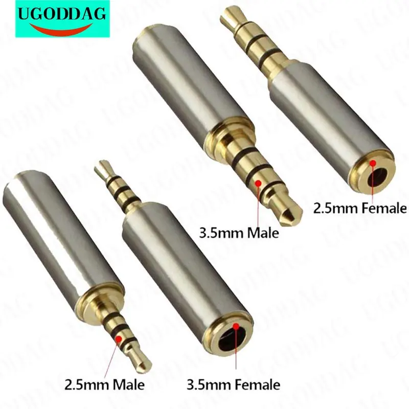 스테레오 오디오 헤드폰 잭, 3.5mm ~ 2.5mm, 2.5mm ~ 3.5mm 어댑터 컨버터, 고품질 도매