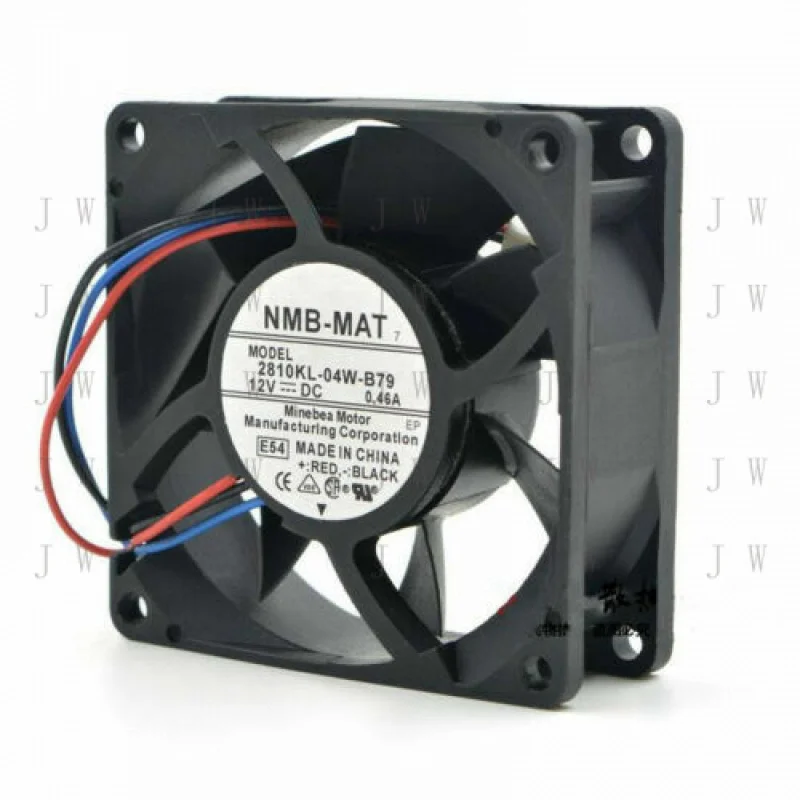 DDJ  1PC for NMB-MAT 2810KL-04W-B79 7025 7CM 12V 0.46A 3-line air volume CPU server fan