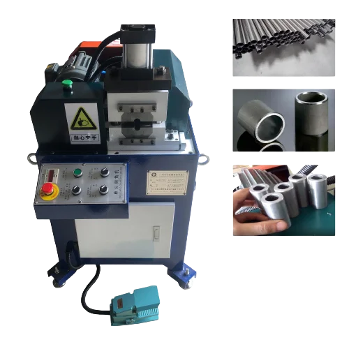 Iron Hollow Pipe Chamfering Pipe Bevel Semi-Automatic Steel Bar Pneumatic Double End Chamfering Machine for Round Aluminium Prof