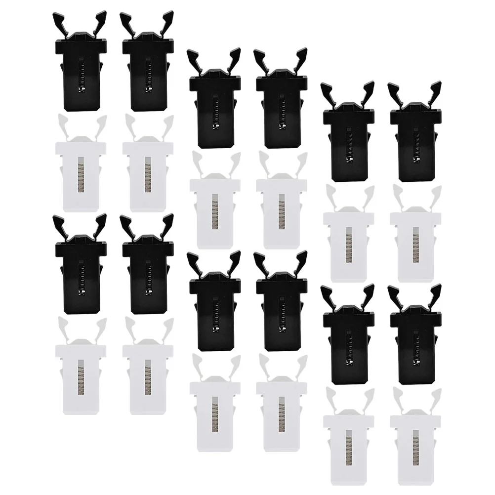 24 Pcs Mini Bin Press Clips Trash Can Buckle Switch Push Latch Glasses Case Touch Top Lid Plastic Cabinet Door Lock