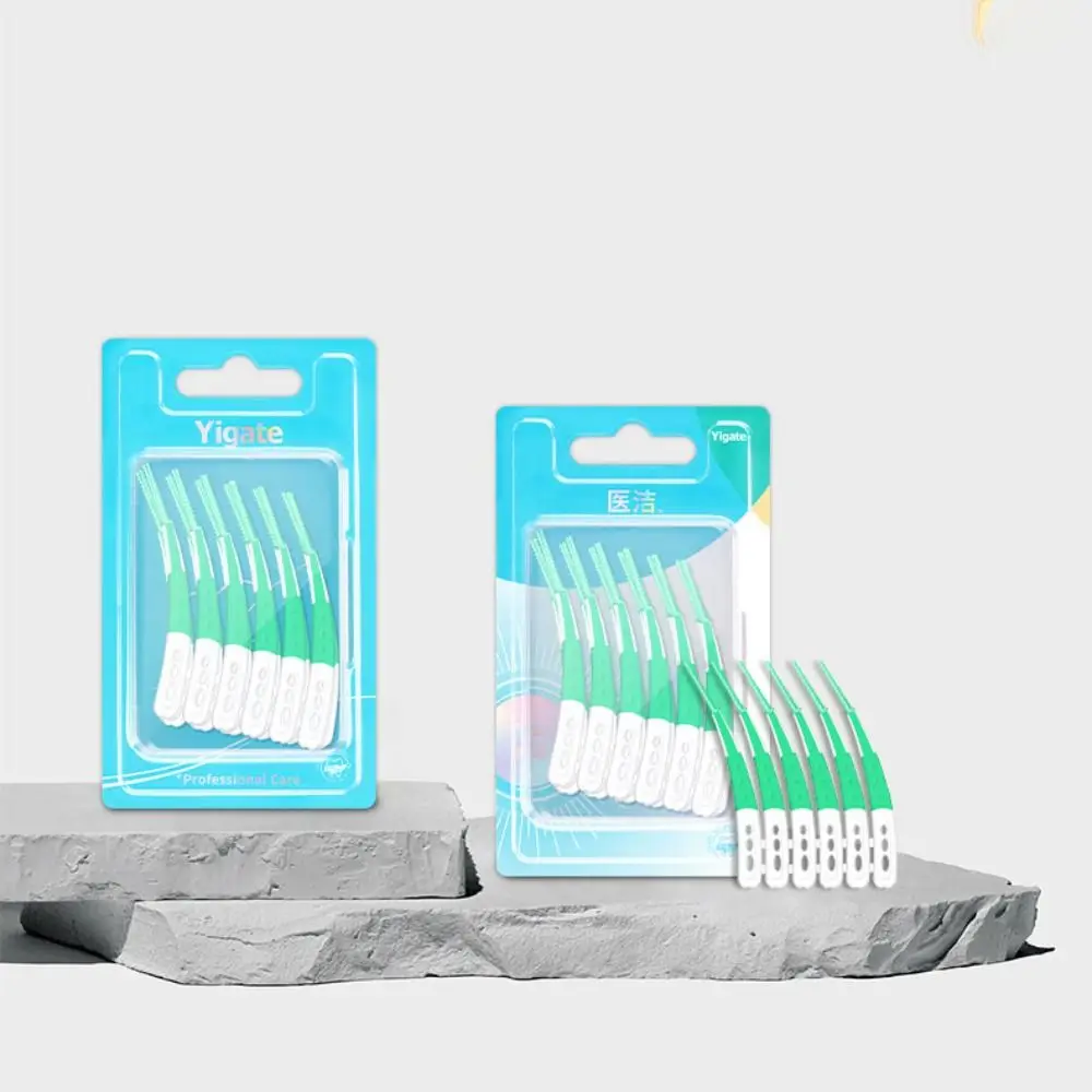 

60Pcs Inter-Dental Silicone Interdental Brush Soft Bristle Gingival Sensitivity Orthodontic Interdental brush Deep Cleaning