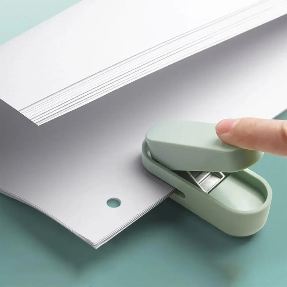 Single-hole Punching Machine Portable Metal Paper Hole Punchers Accurate Single Hole Punchers for Binders Ideal for Teachers