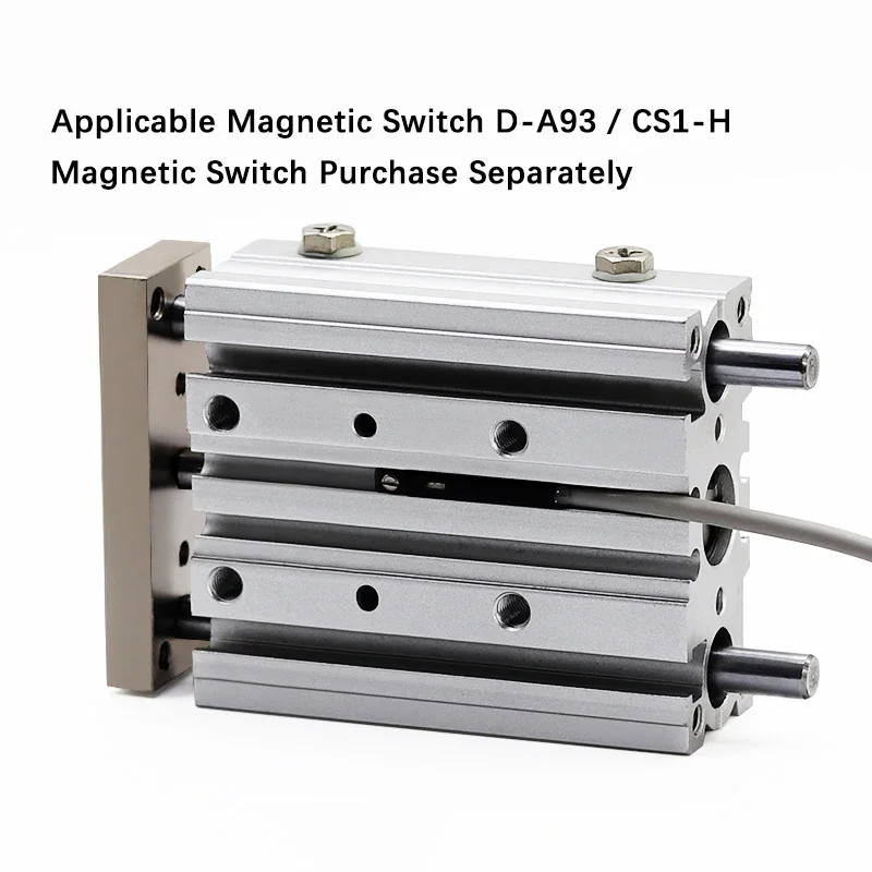 HLH MGPL Type Pneumatic Compact Guide Cylinder MGPL32 MGPL40 MGPL50 MGPL63 MGPL80 MGPL100 Stroke 50/75/100/125/150/200MM