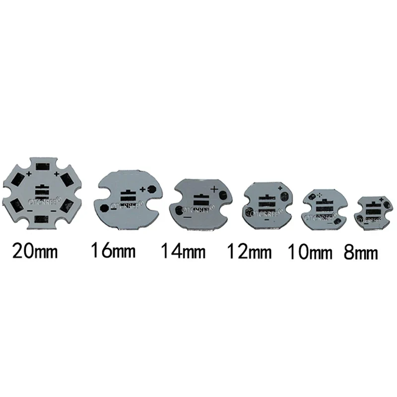 10PCS Original XPE XP-E R3 1-3W 3535 red LED Emitter Diode Red 620-625nm LED Plant Grow emitter with 20 16mm heatsink