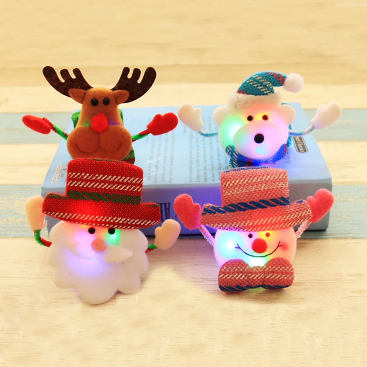 

Glow Bracelet Skin-friendly Wristband Slap for Christmas Toy Comfortable Light up Bracelets LED
