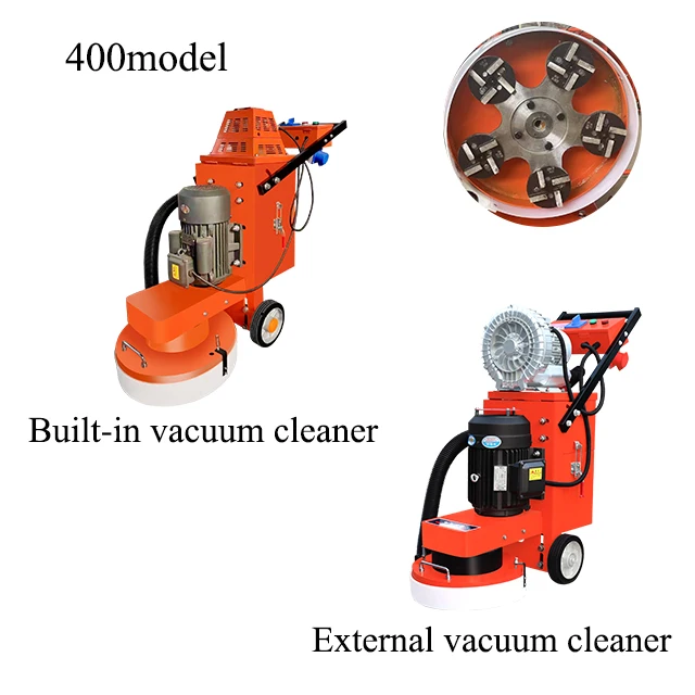 220V Remote Control Terrazzo Floor Grinder Concrete Grinding Machine With Vacuum