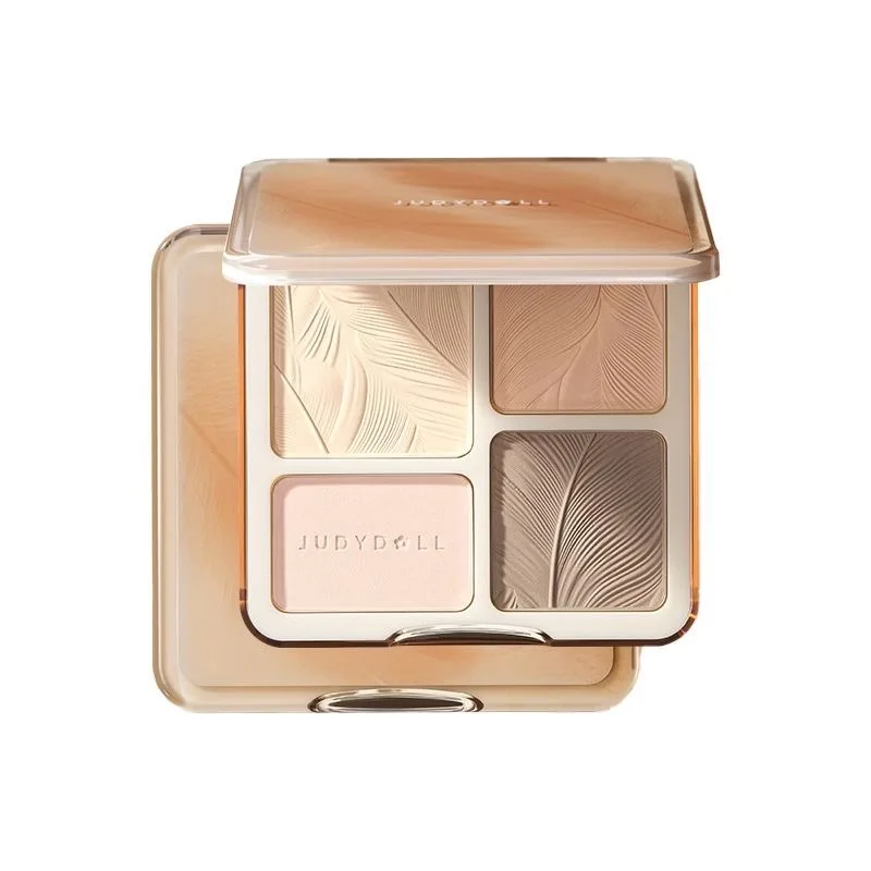 Judydoll Iluminador Maquillaje Contouring Trucco Abbronzanti Tavolozza per il viso Evidenziatori opachi Illumina le ombre in polvere per il viso