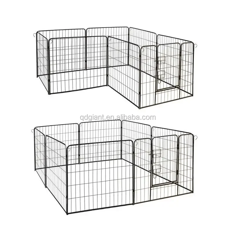 Folding Foldable Steel Metal Pet Dog Play Pen Playpen Cage Pet Dog Fence For Dog Play Exercise