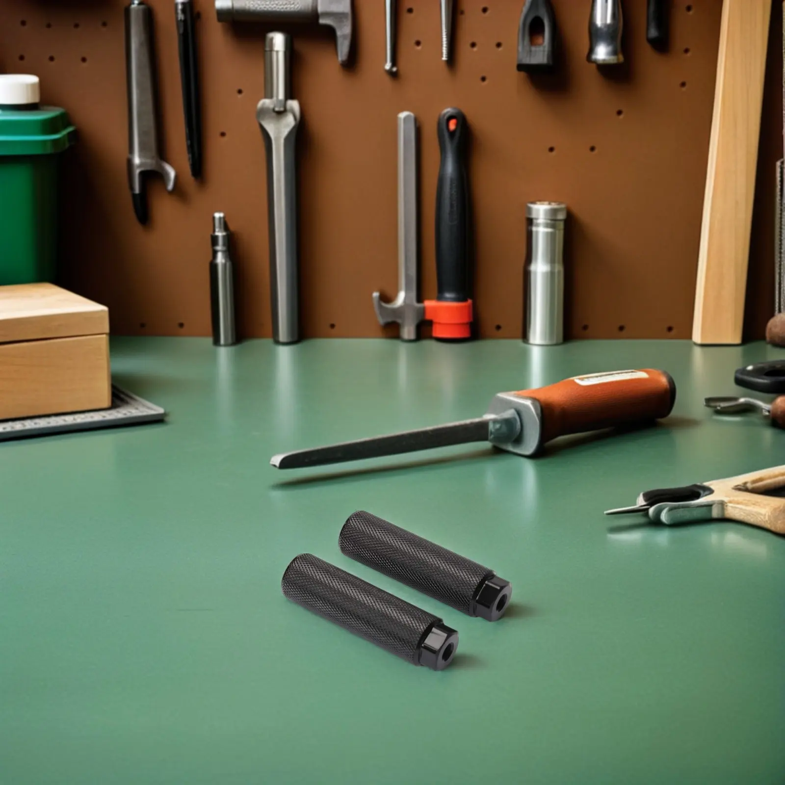 

4Pcs Bicycle Pegs Non Slip Alloy Rear Mount Foot Pegs Lightweight Anti Skid Stunt Riding Components for Mountain Bike Rear Axle