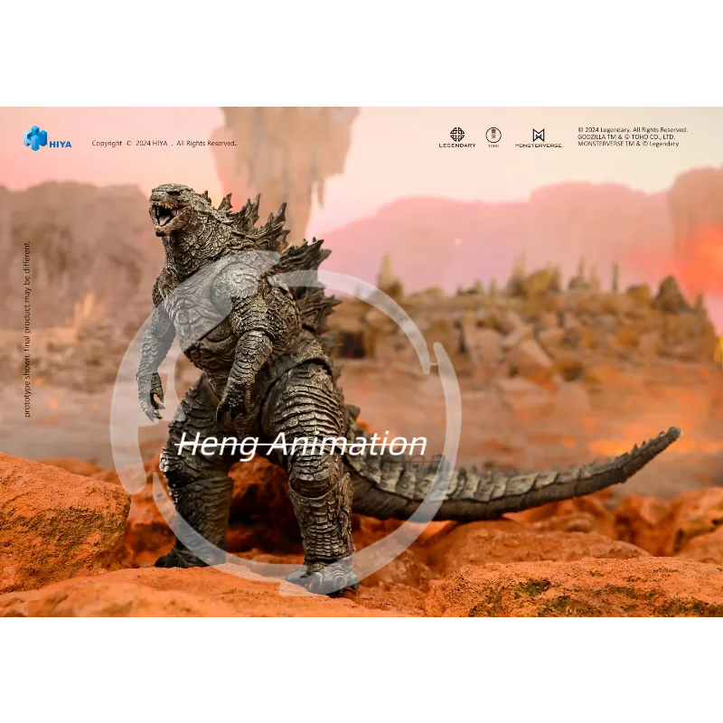 سلسلة HIYA الأساسية الرائعة Godzilla X Kong The New Empire Godzilla Rre-Evolved Action Figure، مجموعة نموذج هدية للبالغين #2