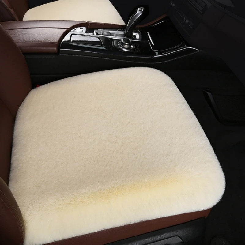 

Universal Car Seat Covers Winter Warm Artificial Rabbit Fur Automobiles Seat Covers Interior Warm Accessories