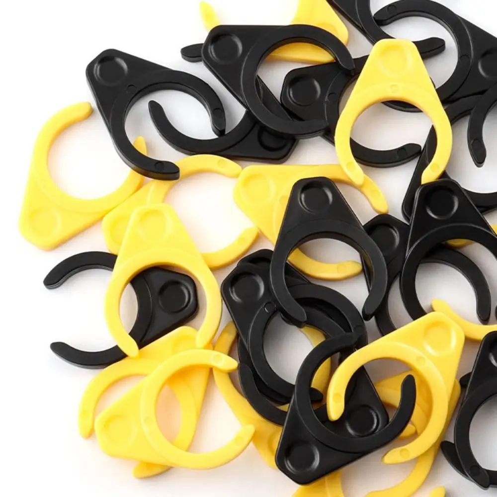 2pcs Fixed Lock Ring Bicycle Pedal Lock Ring Quick Release MKS Pedals Bike Avoid Automatic Unlocking Black/Yellow MUQZI