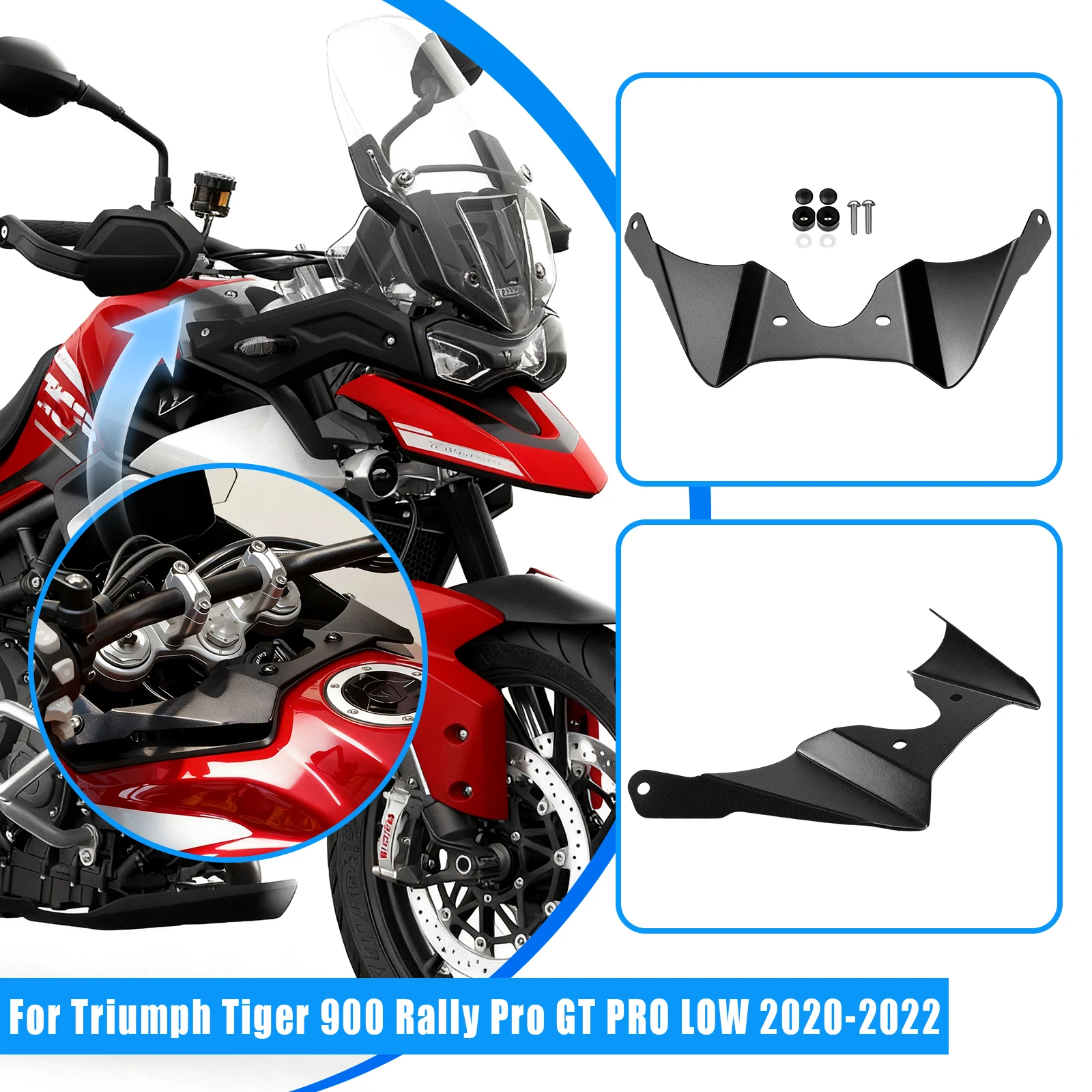 

Motorcycle Forkshield Updraft Deflector Wind Deflector For Tiger 900 Rally Pro GT Pro LOW Tiger850 Sport 2020-2025