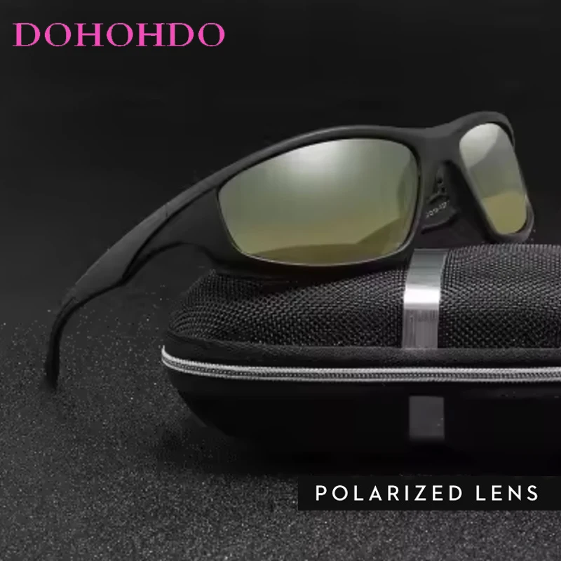 

Retro Brand Cycling Sports Eyewear Polarized Night Vision Sunglasses Men Women Driving Fishing Anti-Glare Glasses Goggles UV400