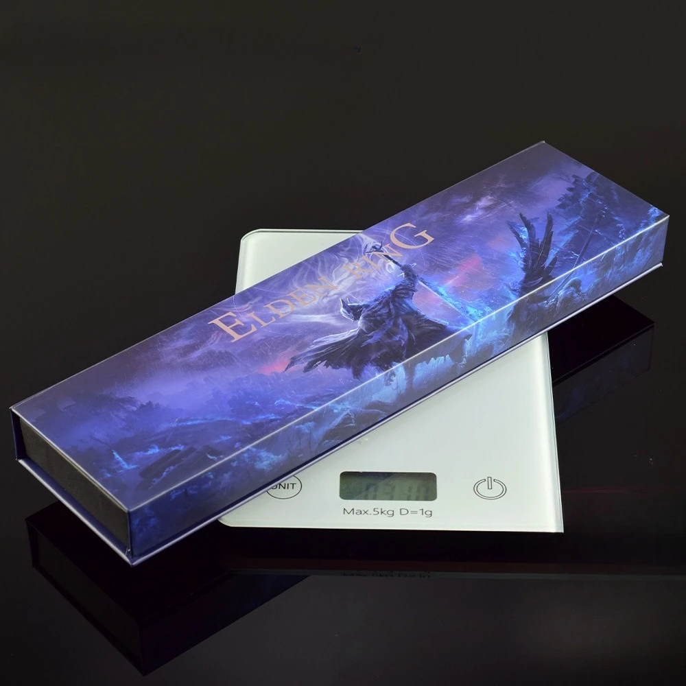 Eldenn – périphériques de jeu japonais 30 CM, épée de nuit et de flamme, modèle en métal, boîte-cadeau, ornement de bureau à collectionner, jouet cadeau créatif