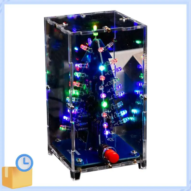 

Popular DIY Christmas Tree Kits Colorful RGB LED Christmas Tree Electronic Science Assemble Kit For Christmas Trees DIY B