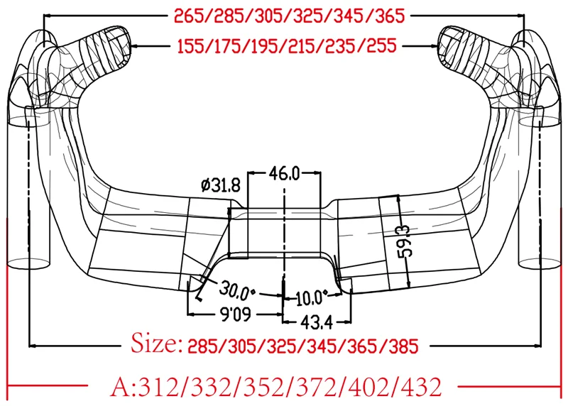 2026 HB25 Carbon Rennradlenker UD Matt 31.8MM Fahrradlenker Fahrradteil – Detail 2