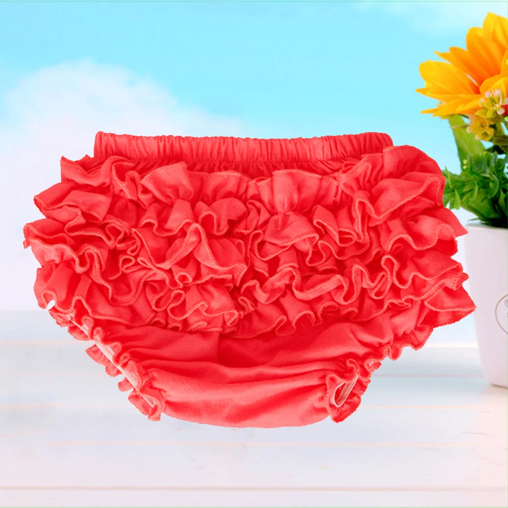 

Baby Girl Lace Ruffle Cotton Panties Diaper Cover Halloween Size L Red Baby Girl Bloomers Diaper Cover Soft Comfortable