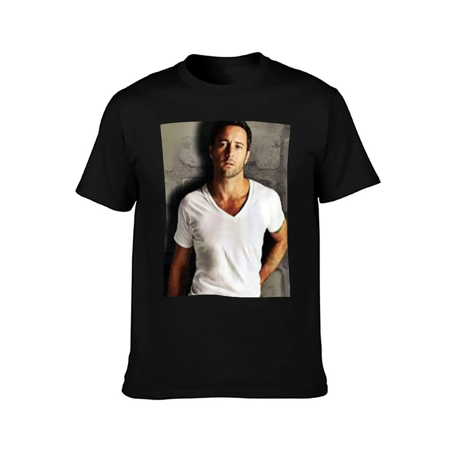 Alex O'loughlin T-Shirt Casual Pattern Print Tee Shirt T-Shirt