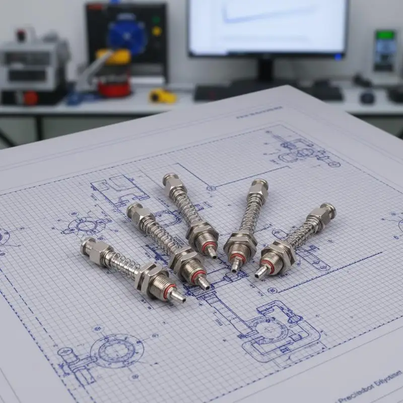 M12 Extend Thread Top Air Admission Sucker Buffer Connecting Rod Tool for High Precision Pneumatic Machines