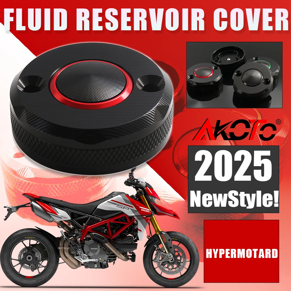 

NEW For DUCATI Hypermotard 950 SP RVE 950SP 1100 Motorcycle Accessories Front Brake Fluid Cylinder Reservoir Oil Cup Cap Cover